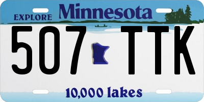 MN license plate 507TTK