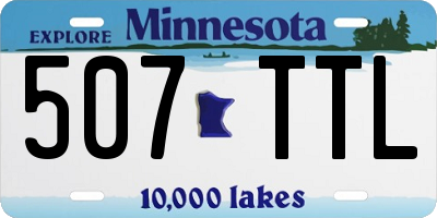 MN license plate 507TTL