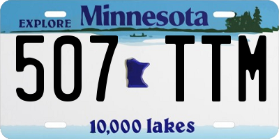 MN license plate 507TTM