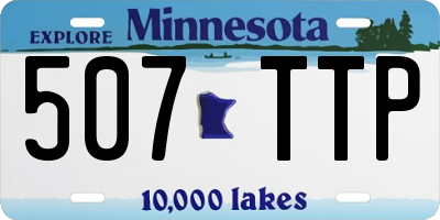 MN license plate 507TTP