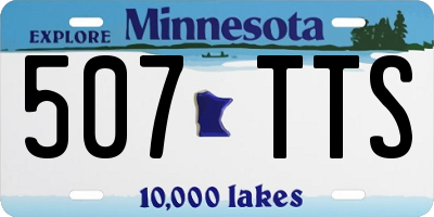 MN license plate 507TTS