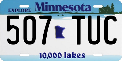 MN license plate 507TUC