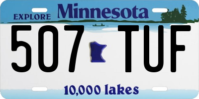 MN license plate 507TUF