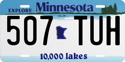 MN license plate 507TUH