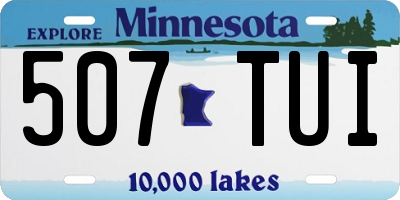 MN license plate 507TUI