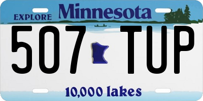 MN license plate 507TUP