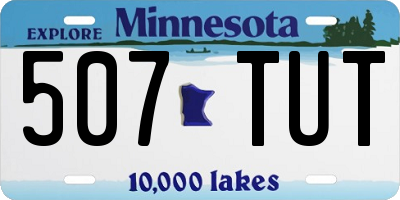MN license plate 507TUT
