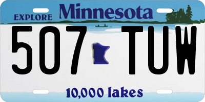MN license plate 507TUW