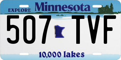 MN license plate 507TVF