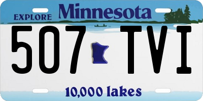 MN license plate 507TVI