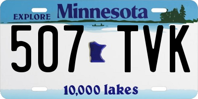 MN license plate 507TVK