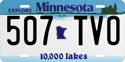 MN license plate 507TVO