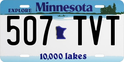 MN license plate 507TVT
