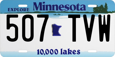 MN license plate 507TVW