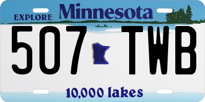 MN license plate 507TWB