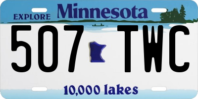 MN license plate 507TWC