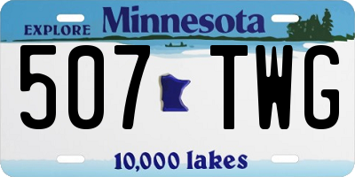 MN license plate 507TWG