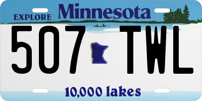 MN license plate 507TWL