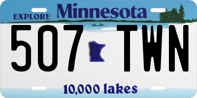 MN license plate 507TWN