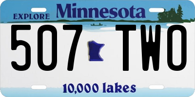 MN license plate 507TWO