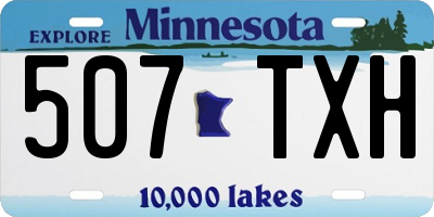 MN license plate 507TXH