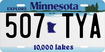 MN license plate 507TYA