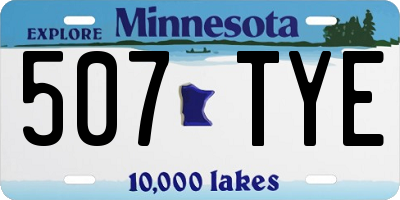 MN license plate 507TYE