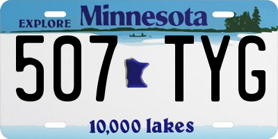 MN license plate 507TYG