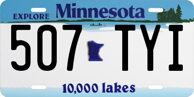 MN license plate 507TYI