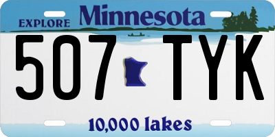 MN license plate 507TYK