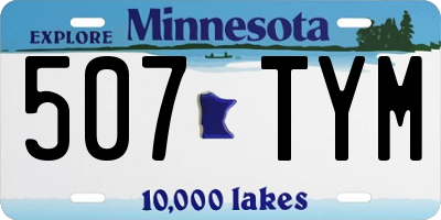 MN license plate 507TYM