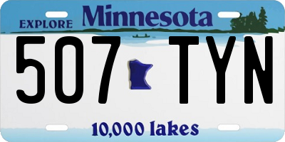 MN license plate 507TYN