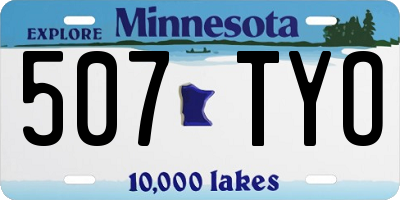 MN license plate 507TYO
