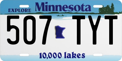 MN license plate 507TYT