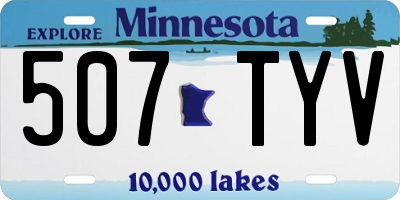 MN license plate 507TYV