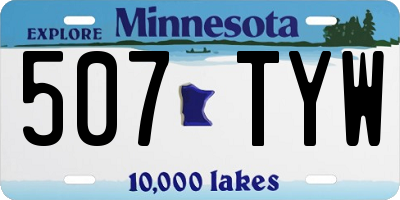 MN license plate 507TYW