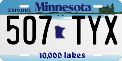 MN license plate 507TYX
