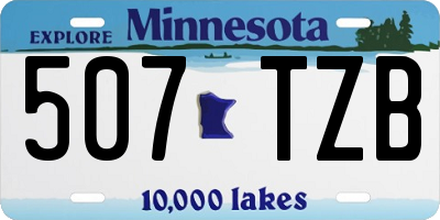 MN license plate 507TZB