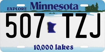 MN license plate 507TZJ