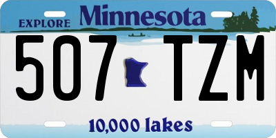 MN license plate 507TZM