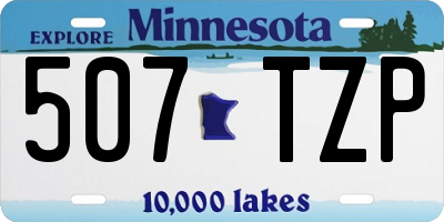 MN license plate 507TZP