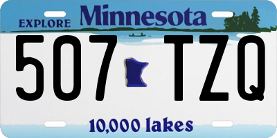 MN license plate 507TZQ