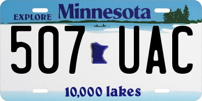 MN license plate 507UAC