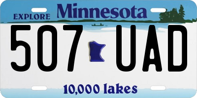 MN license plate 507UAD