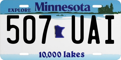 MN license plate 507UAI