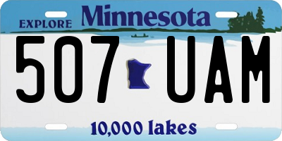 MN license plate 507UAM