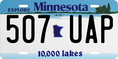 MN license plate 507UAP