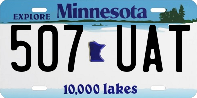 MN license plate 507UAT