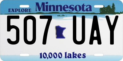 MN license plate 507UAY