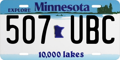 MN license plate 507UBC